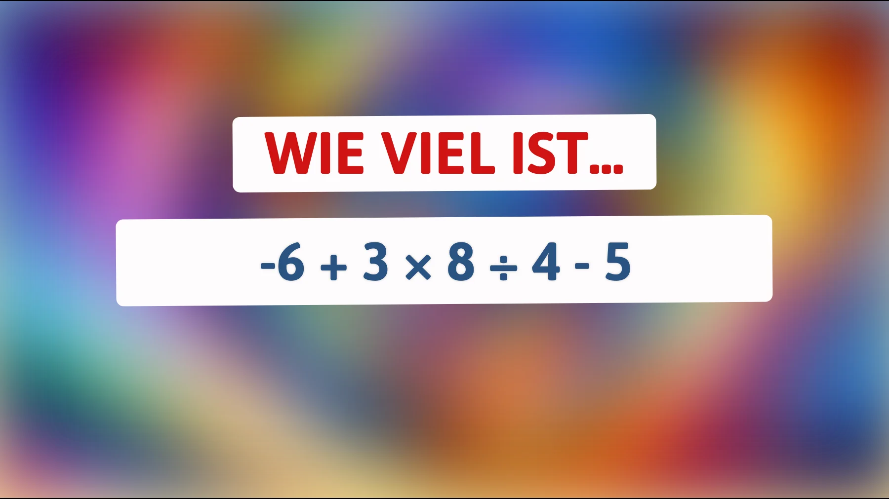 Bist du klug genug, dieses scheinbar einfache Mathe-Rätsel zu knacken? Teste deinen Verstand!"