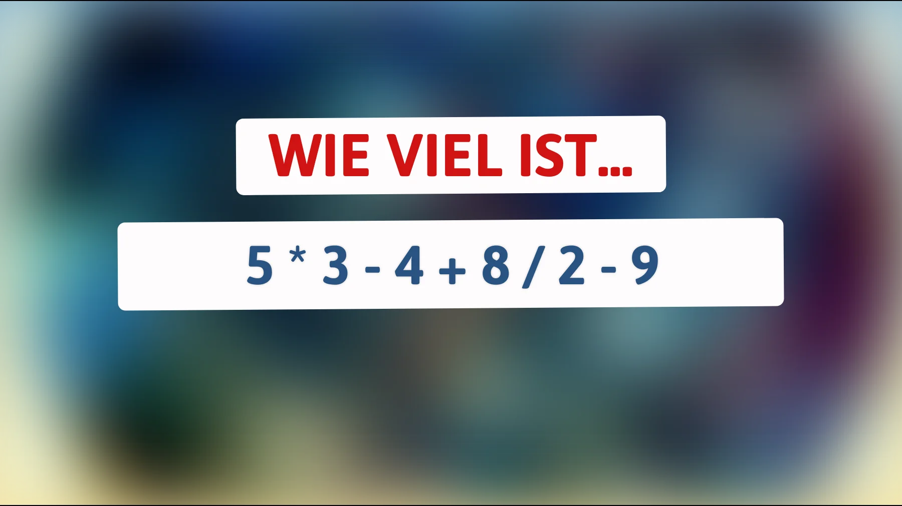 Bist du schlau genug für dieses Mathe-Rätsel? Entdecke die überraschende Lösung!"