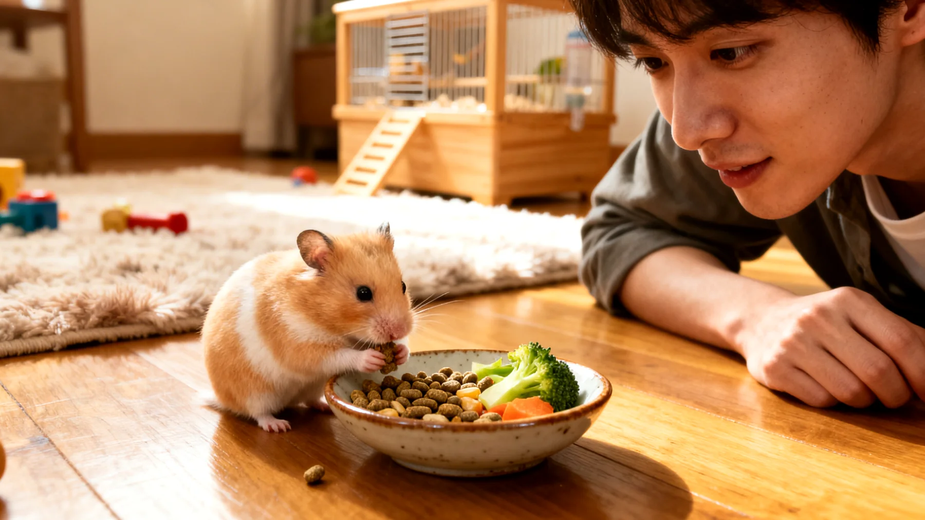 Welche speziellen Nahrungsergänzungen und angepassten Fütterungsstrategien sind notwendig, um das schnelle Wachstum und die Entwicklung junger Hamster optimal zu unterstützen?"