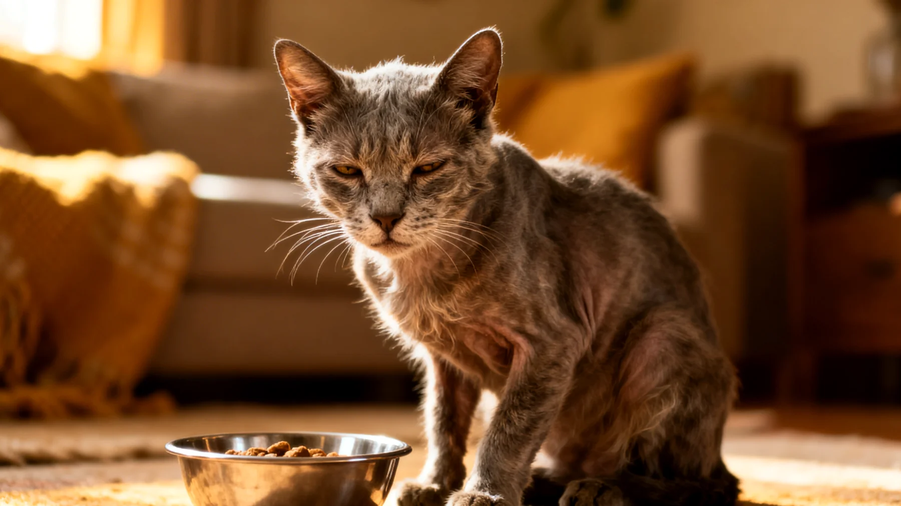 Ältere Katzen benötigen spezielle Ernährungsanpassungen, um altersbedingte Gesundheitsprobleme wie Niereninsuffizienz, Gewichtsverlust, verminderten Appetit und Zahnprobleme zu bewältigen"