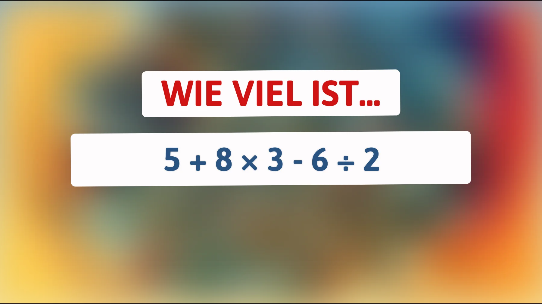 Nur Einstein-Schlaue können dieses mathematische Rätsel im Kopf lösen – traust du dich, es zu versuchen?"