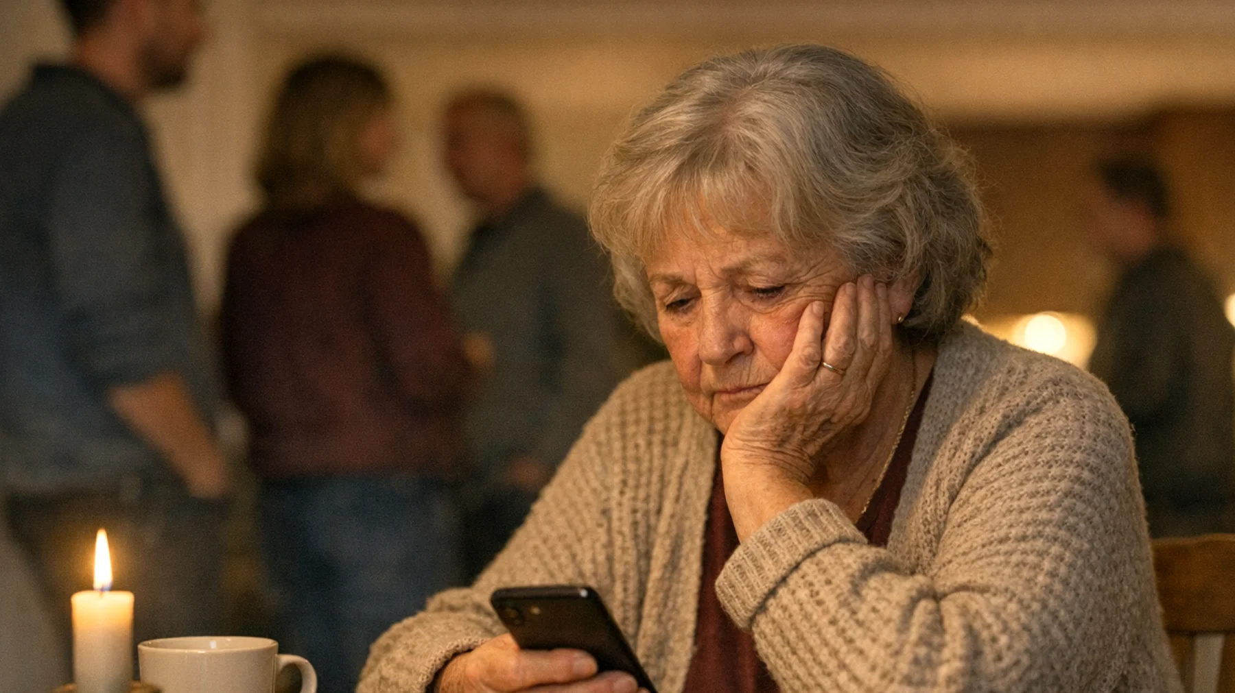 Die Oma erlebt zunehmende Spannungen mit der erweiterten Familie, insbesondere mit den Eltern der jungen Erwachsenen (ihren eigenen Kindern), die unterschiedliche Vorstellungen darüber haben, wie eng die Beziehung zwischen Oma und Enkeln sein sollte. Die Eltern fühlen sich übergangen oder kritisiert, wenn die Oma direkt mit den erwachsenen Enkeln kommuniziert oder Ratschläge gibt, ohne die Eltern einzubeziehen. Dies führt zu Missverständnissen, Eifersucht und einer wachsenden emotionalen Distanz zwischen den Generationen."