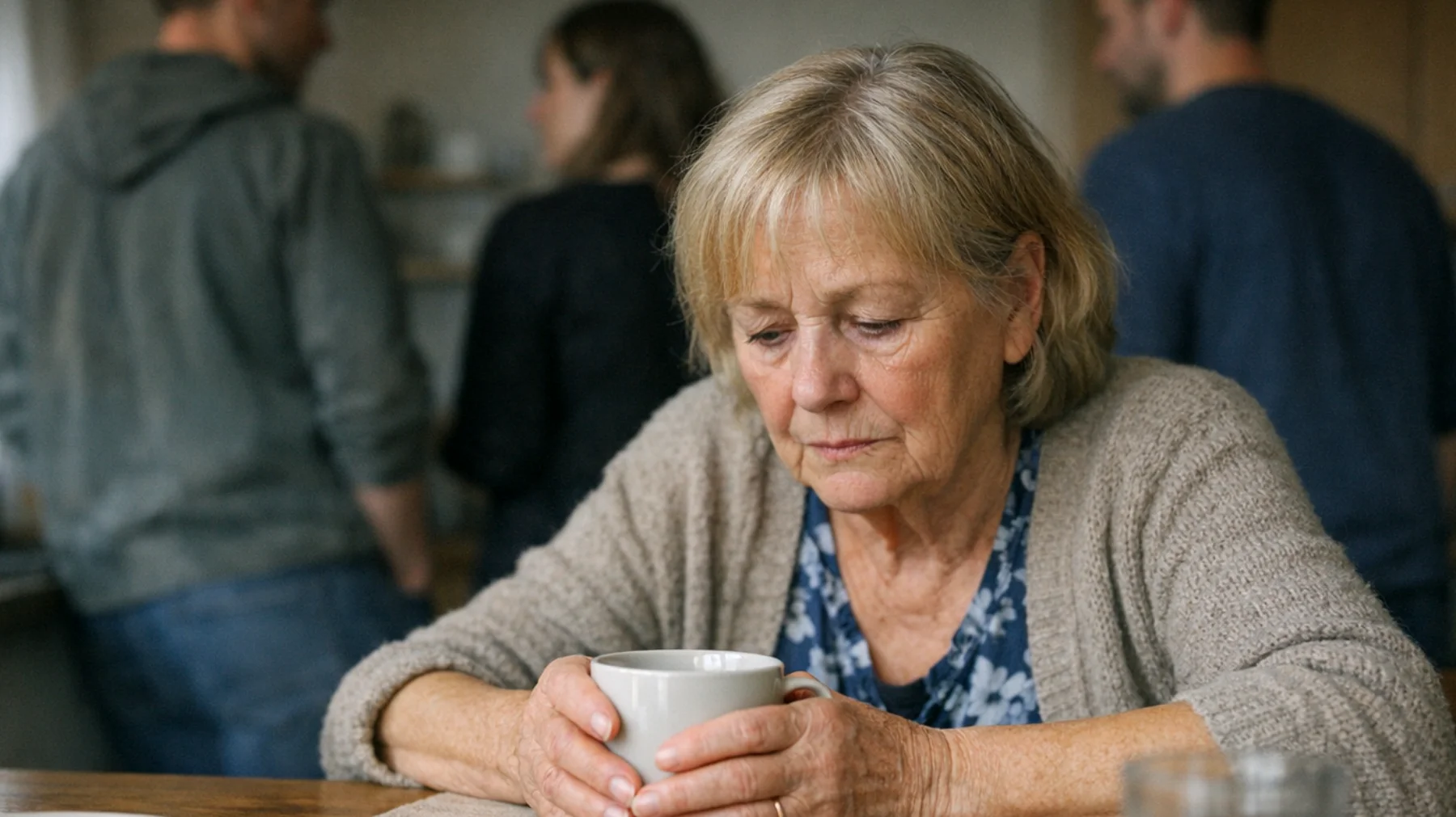 Die Oma erlebt zunehmende Spannungen mit anderen Familienmitgliedern – insbesondere mit den Eltern der jungen Erwachsenen – über unterschiedliche Erziehungsvorstellungen, Werte und Grenzen. Sie fühlt sich oft übergangen oder kritisiert, wenn sie versucht, eine aktive Rolle im Leben ihrer erwachsenen Enkelkinder zu spielen. Die jungen Erwachsenen stehen zwischen den Erwartungen der Großmutter und denen ihrer Eltern, was zu Loyalitätskonflikten und emotionaler Belastung führt."